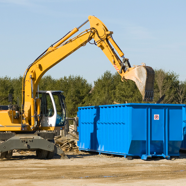 what size residential dumpster rentals are available in Volga WV